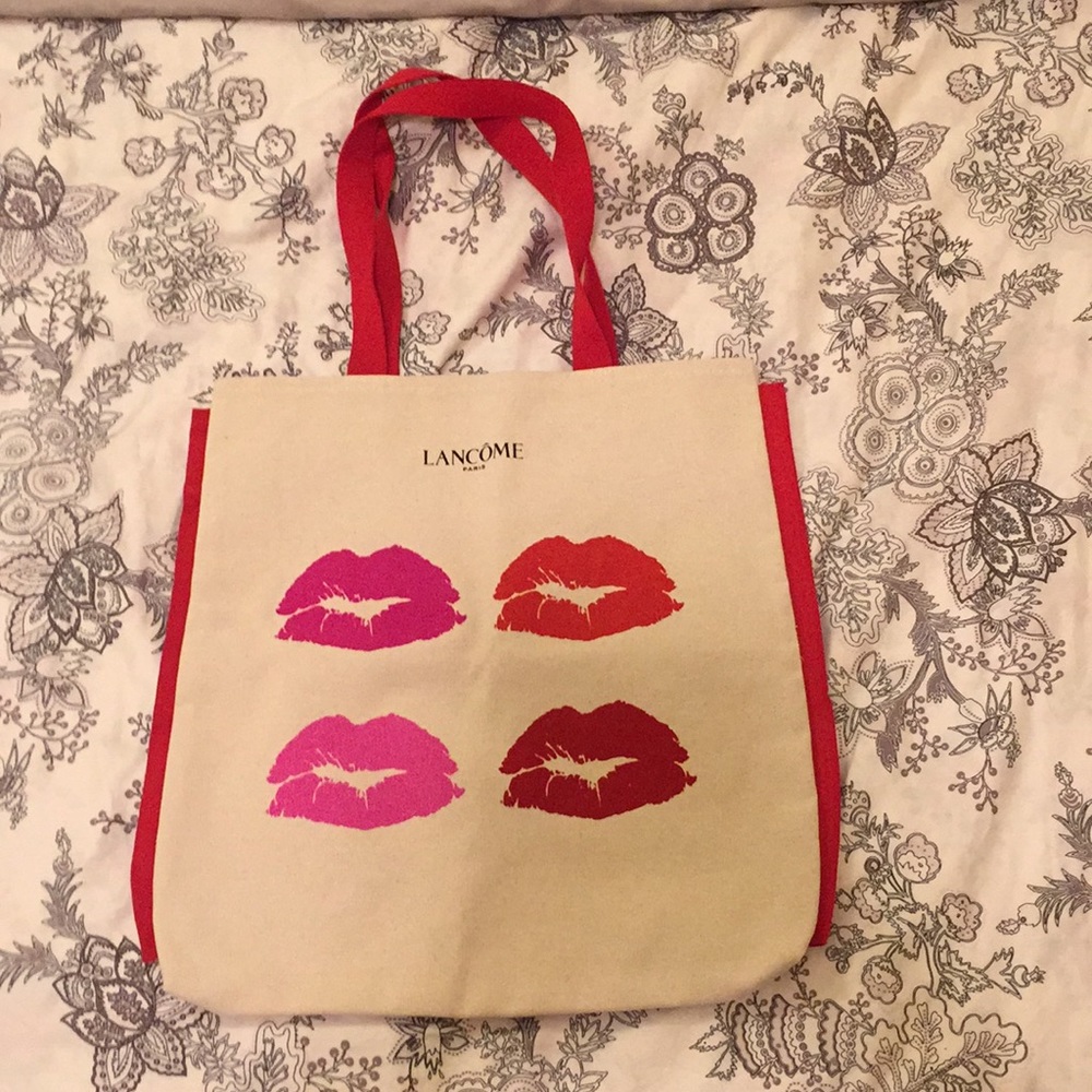 Lancome large canvas tote bag